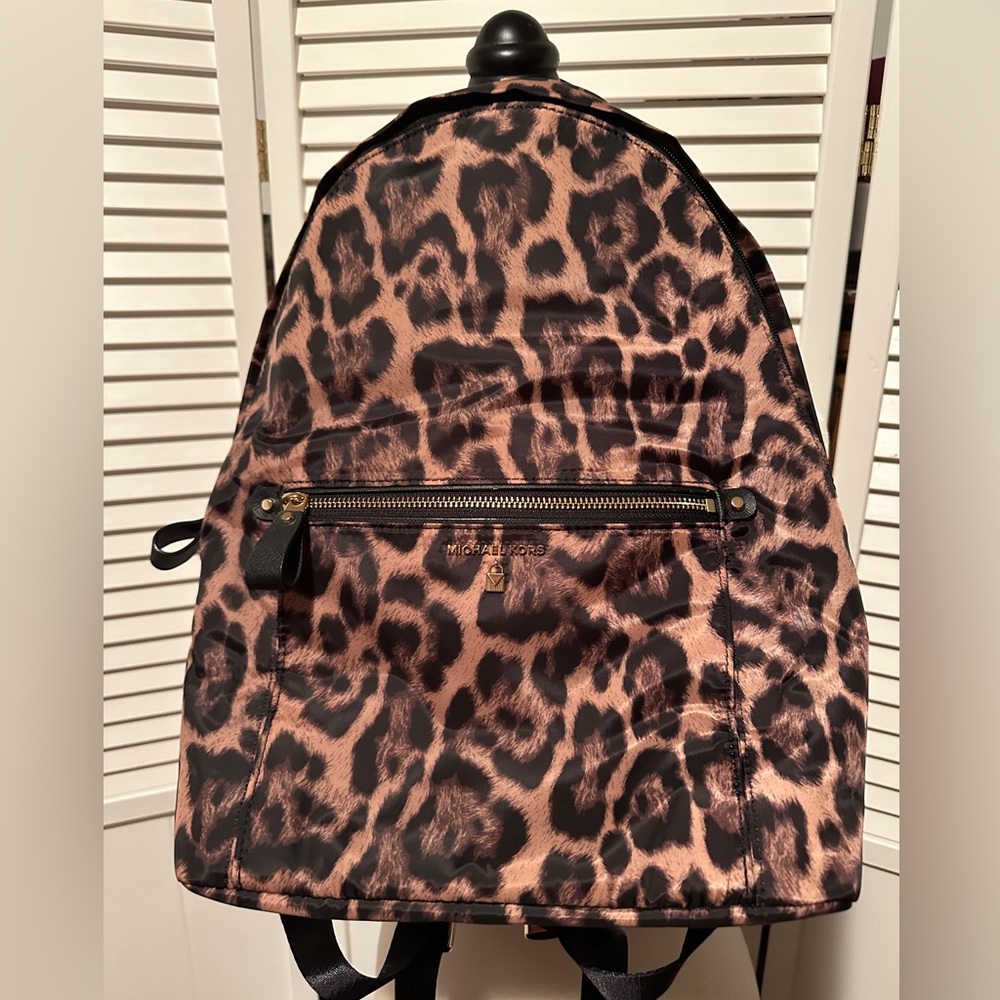 Michael Kors Large Leopard Print Backpack